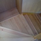 schodiště 2 x lomené levé bez podstupnic,borovice