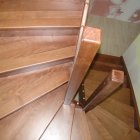 schodiště 2 x lomené pravé s podstupnicemi,Buk mořené