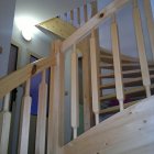Výměna starého schodiště za nové, 2 x lomené - bor