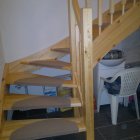 Výměna starého schodiště za nové, 2 x lomené - bor