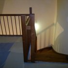 schodiště 1 x lomené pravé bez podstupnic,borovice